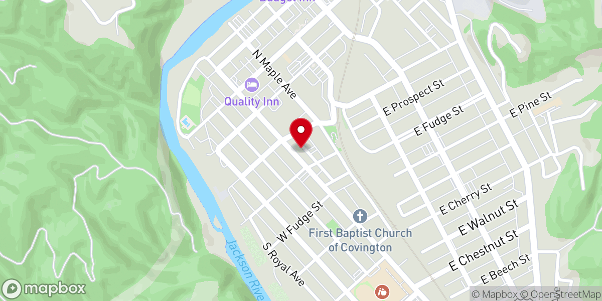 Map showing location of The Salvation Army
