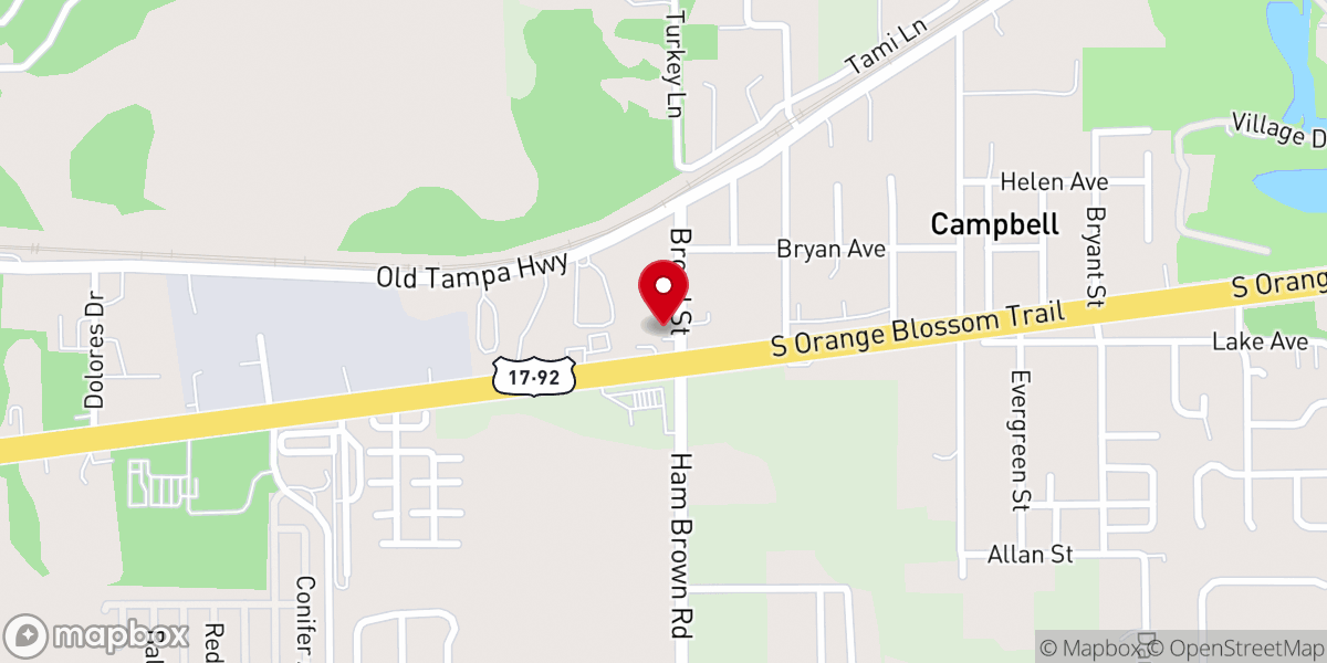 Map showing location of Upper Room Sanctuary