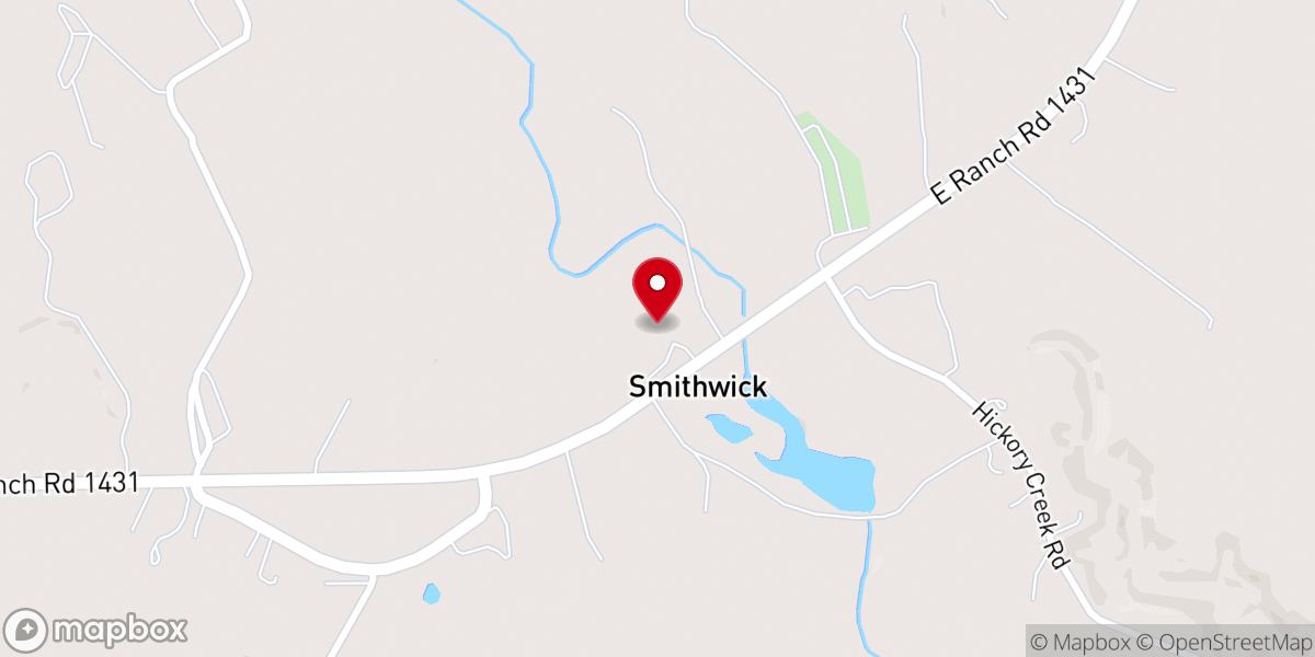 Map showing location of Smithwick Church of Christ