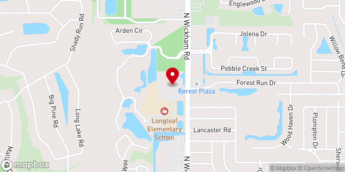 Map showing location of First Baptist Church of South Brevard