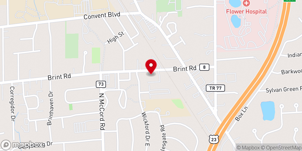 Map showing location of King of Glory Lutheran Church