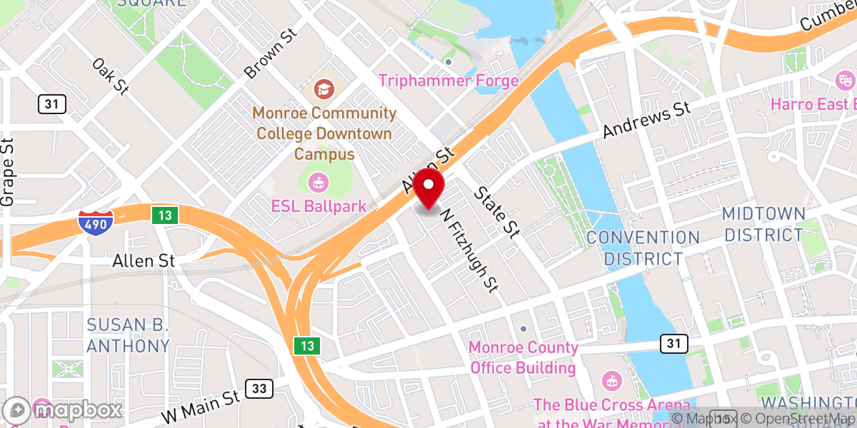 Map showing location of Spiritus Christi Church