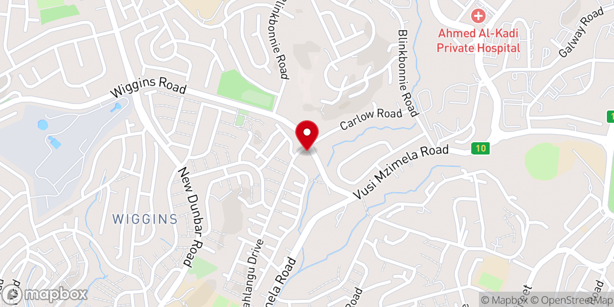 Map showing location of St Benedict Church