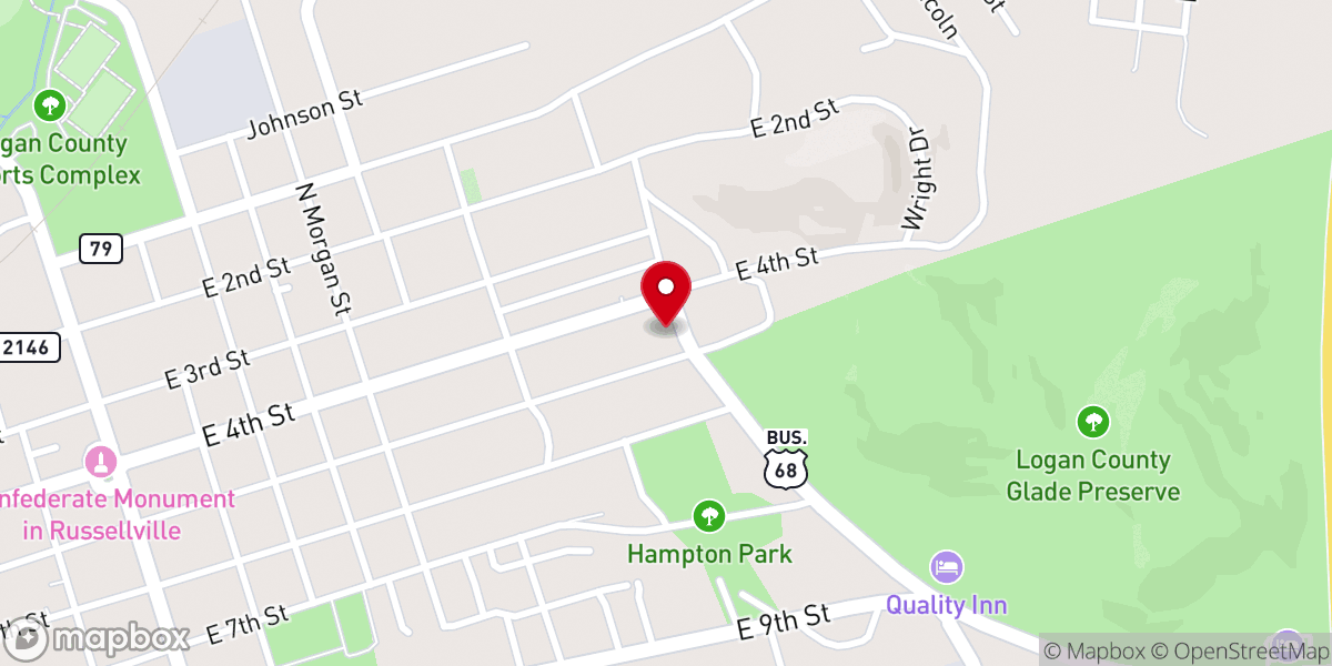 Map showing location of Fellowship Church of Christ