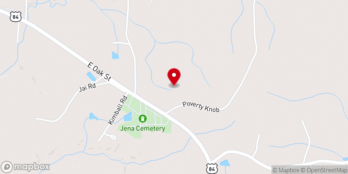 Map showing location of Trinity Baptist church