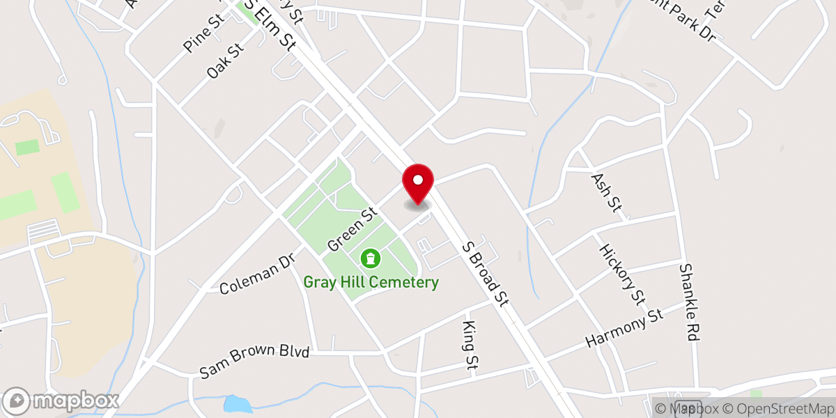 Map showing location of Morning Star Community Church