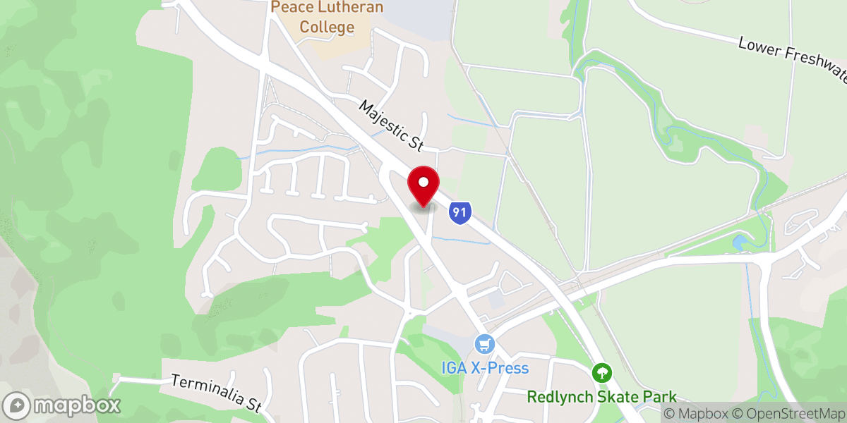 Map showing location of St. John the Baptist Greek Orthodox Parish