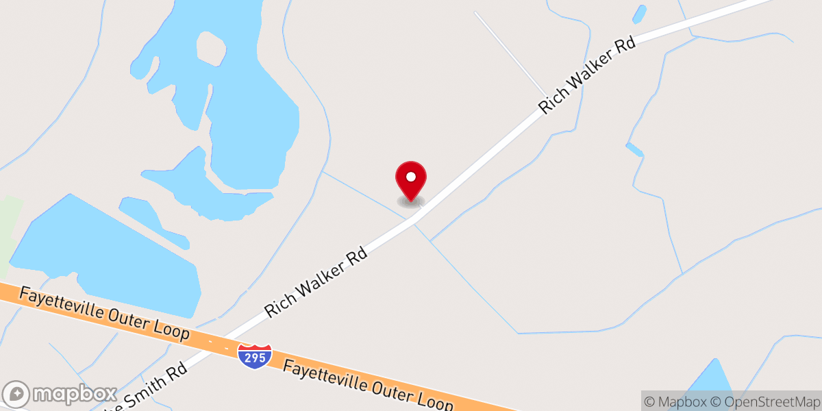 Map showing location of Bethlehem Free Will Baptist Church