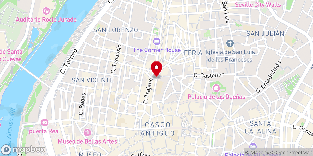 Map showing location of Templo