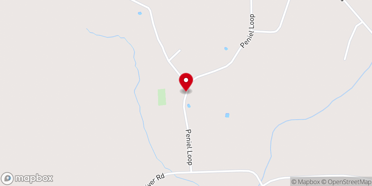 Map showing location of Peniel Church Parsonage