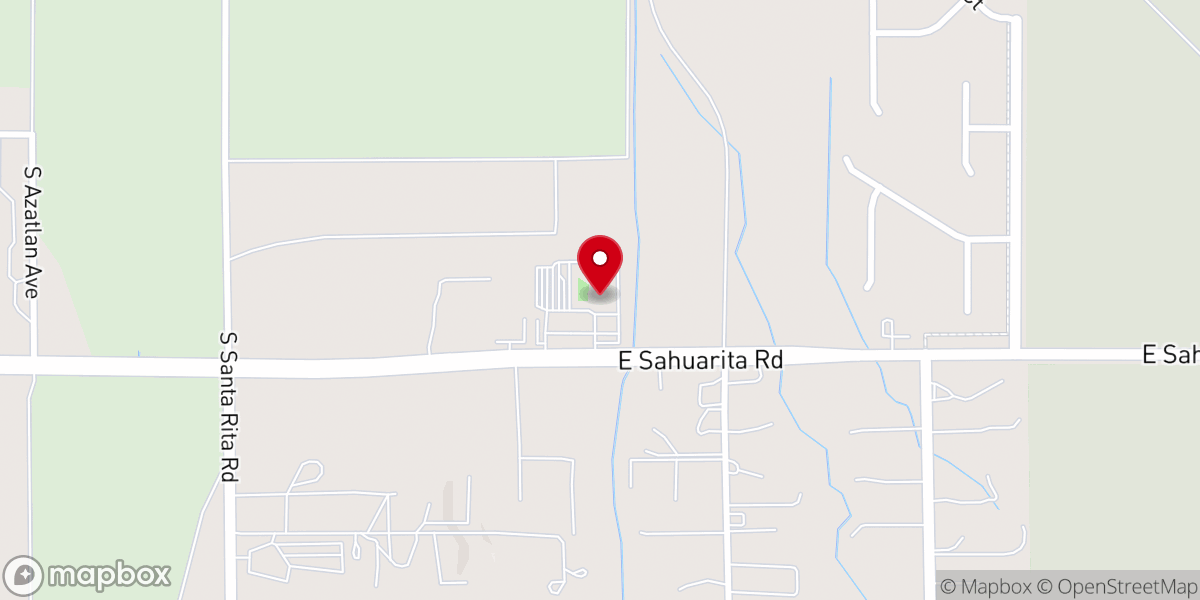 Map showing location of Grace Church of Sahuarita