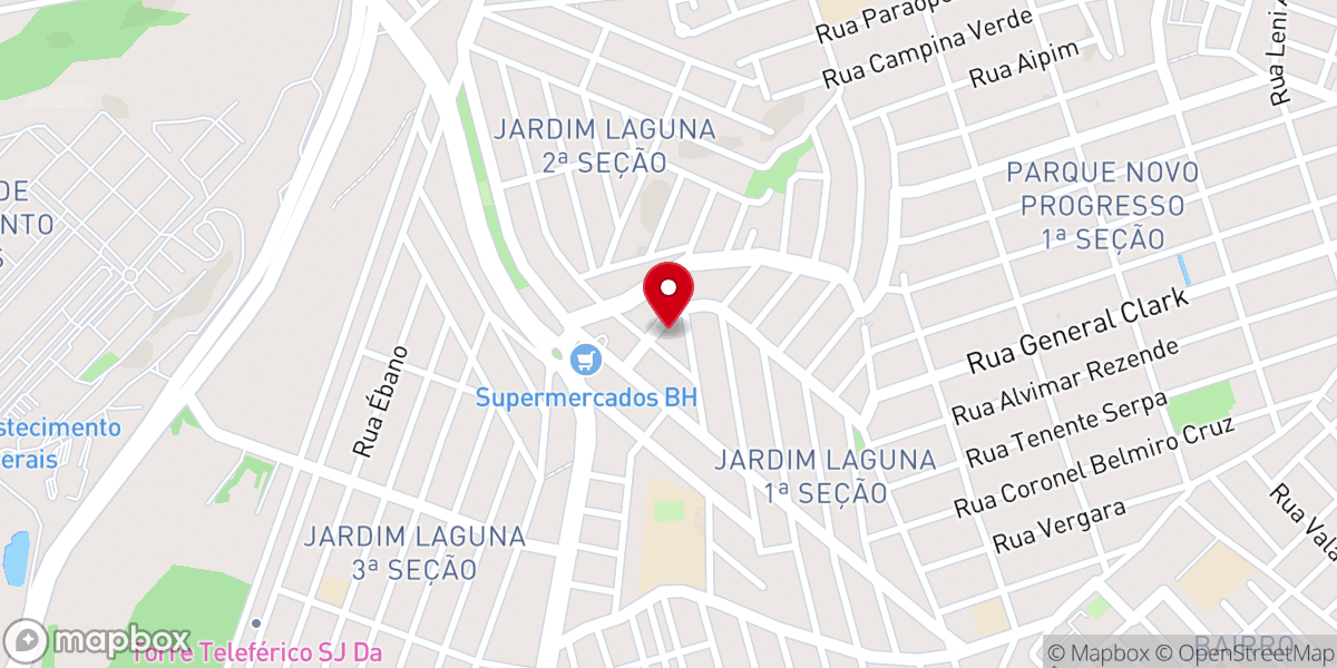 Map showing location of Igreja Nossa Senhora Virgem dos Pobres