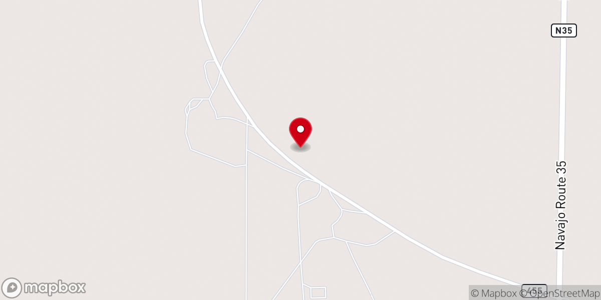Map showing location of Red Mesa Navajo Full Gospel Church