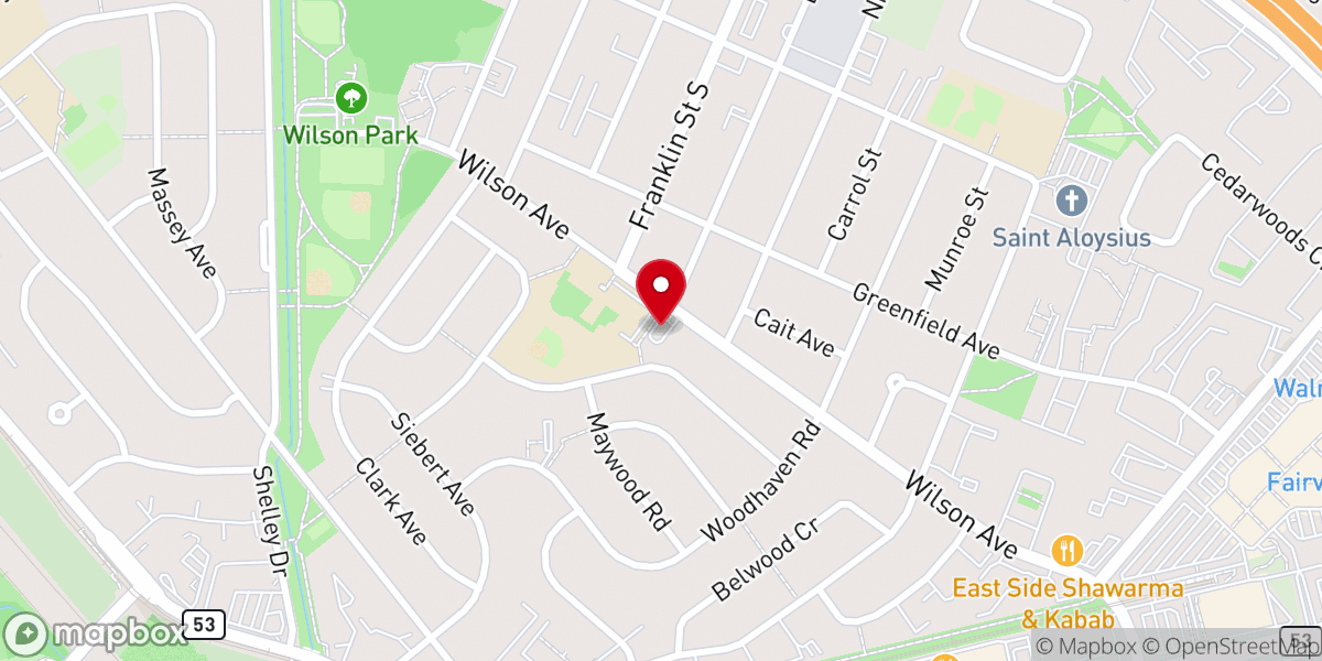 Map showing location of Holy Trinity Anglican Church