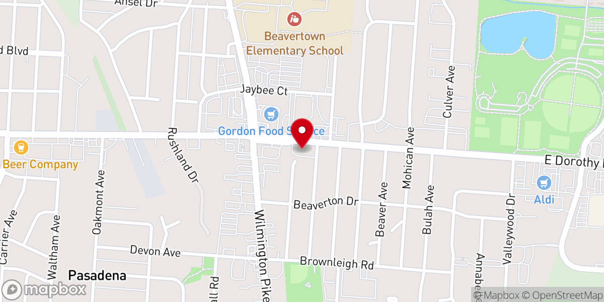 Map showing location of Five Rivers Church