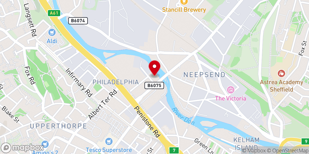 Map showing location of Church - Temple of Fun