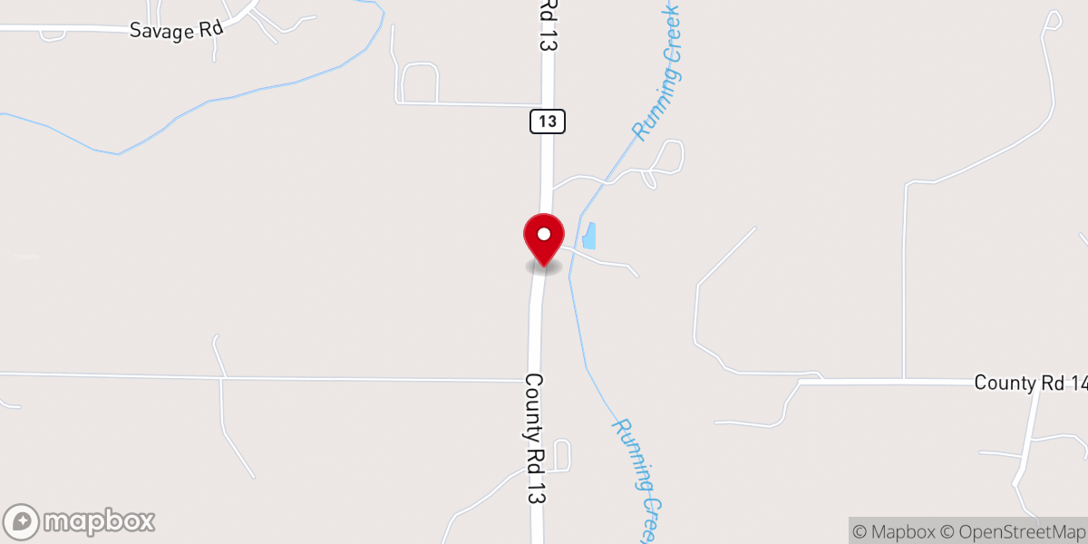 Map showing location of Creekside Community Church