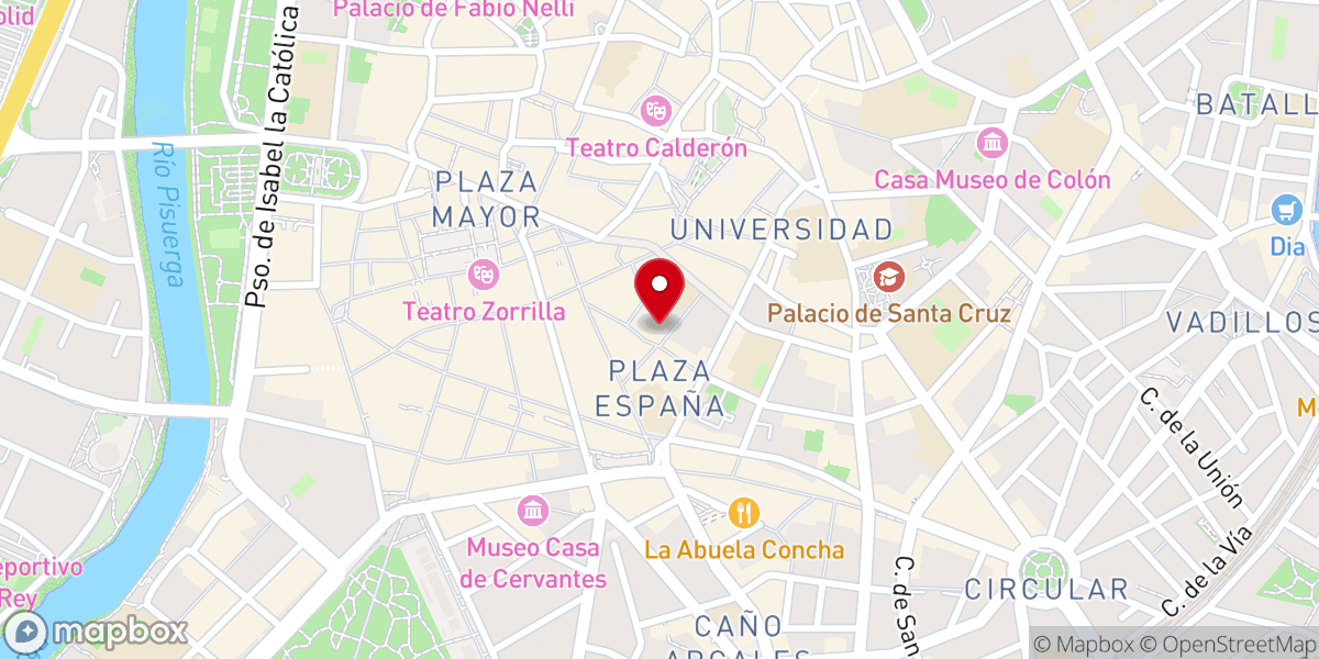 Map showing location of Iglesia parroquial del Santísimo Salvador