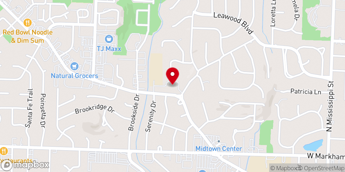 Map showing location of Seventh-Day Adventist Church