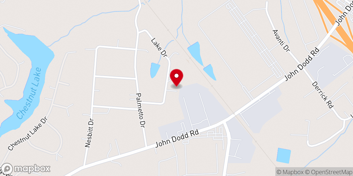 Map showing location of Iglesia Refugio Spartanburg