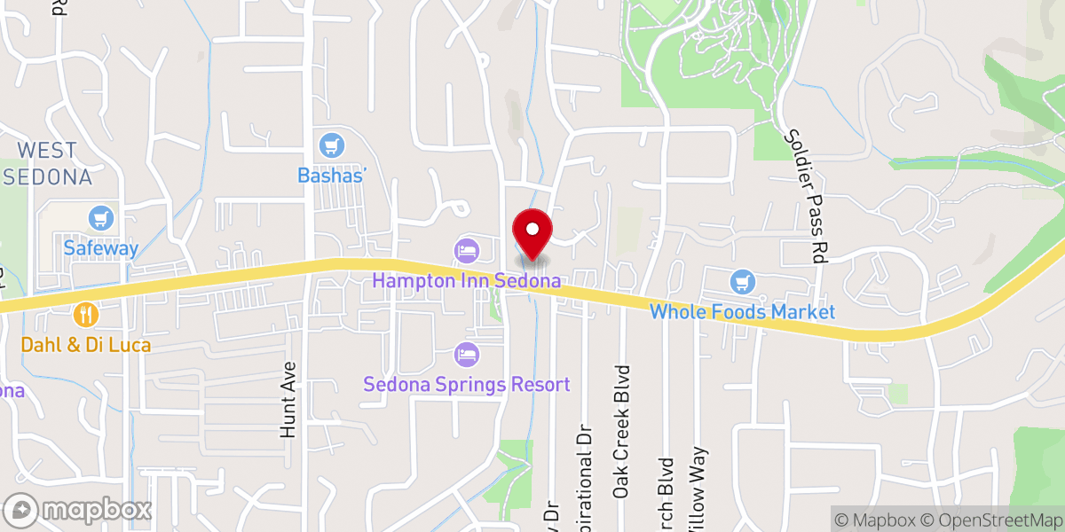 Map showing location of Scenic Sedona Tours