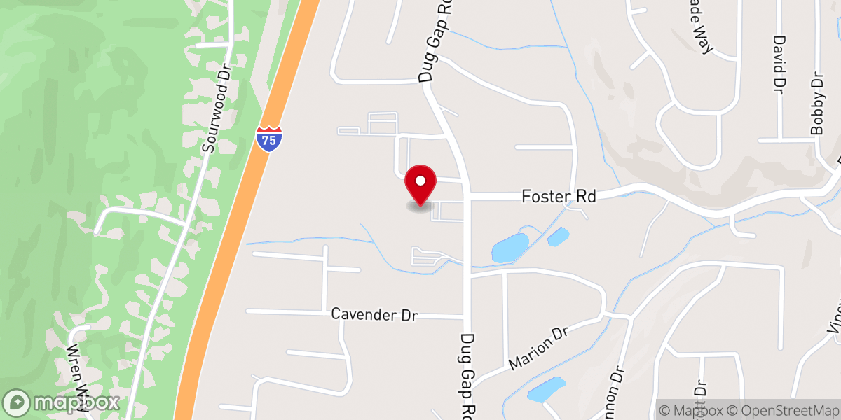 Map showing location of Fellowship Bible Church