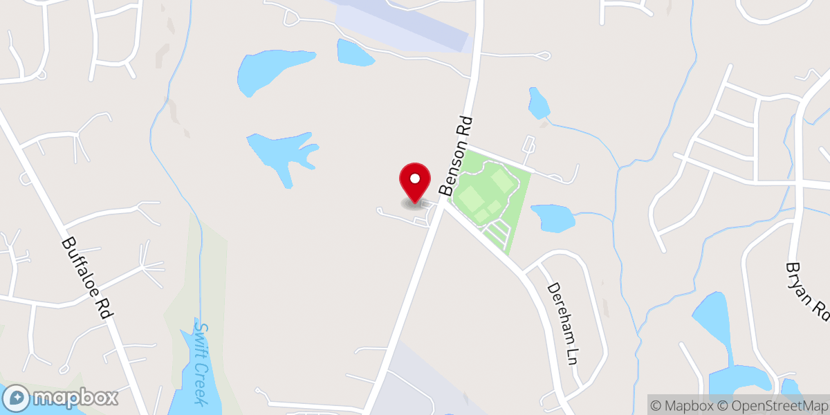 Map showing location of New Bethel Baptist Church