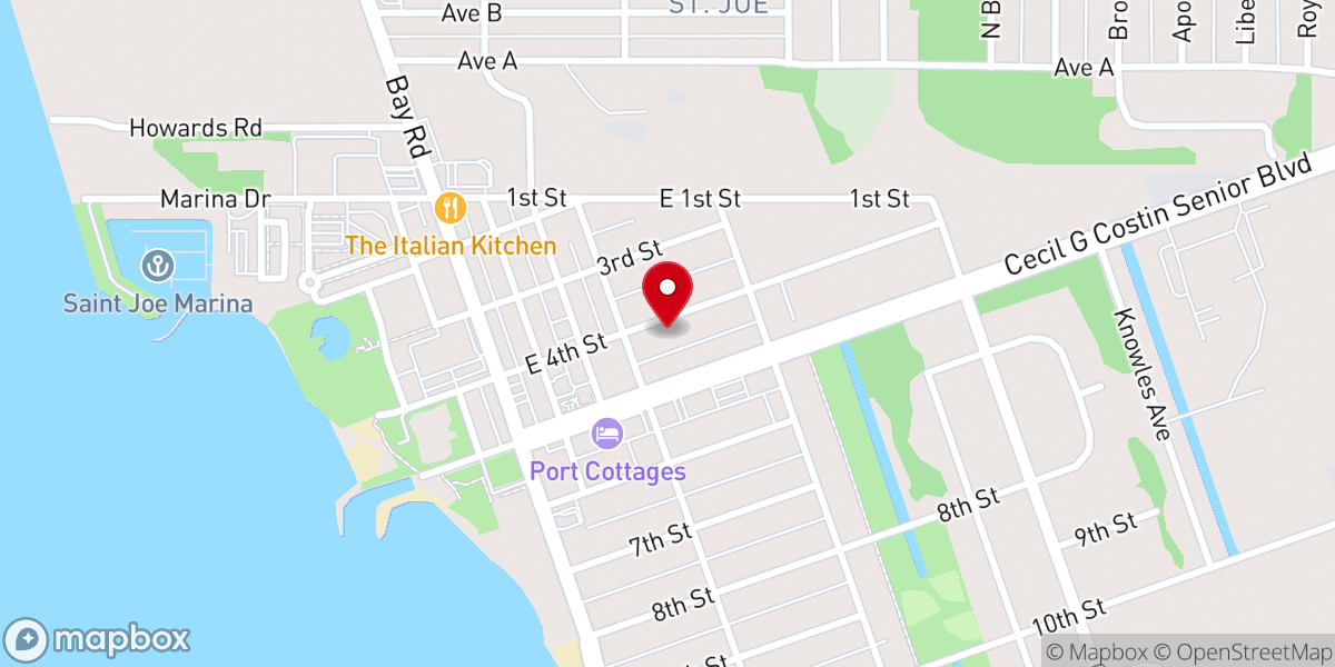 Map showing location of First United Methodist Church Ministry Center