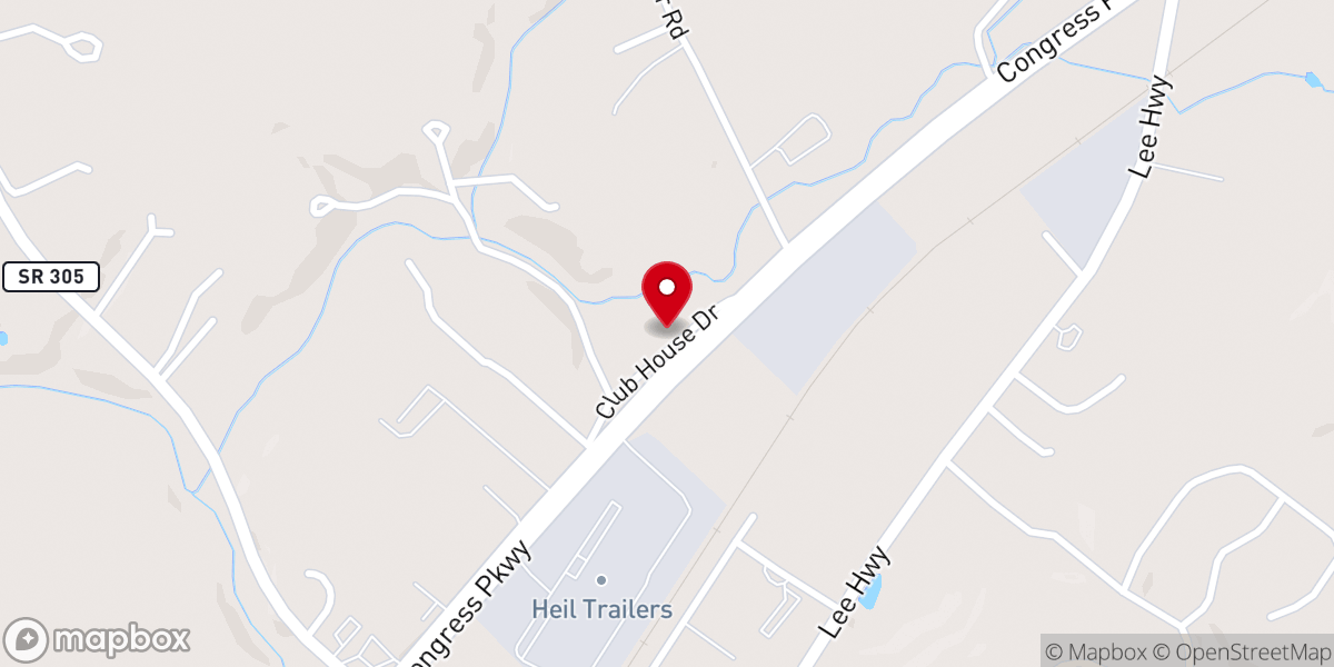 Map showing location of Boyd Memorial First Church of God