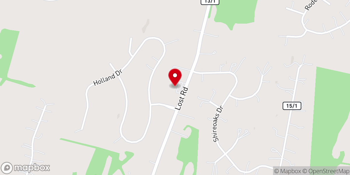 Map showing location of Maplewood Baptist Church