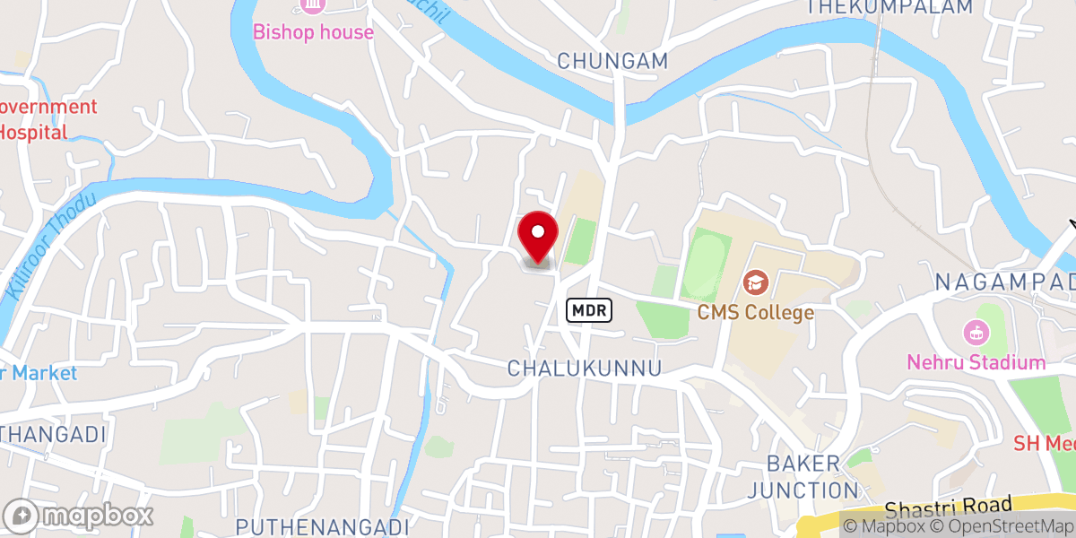 Map showing location of C.N.I L.P School