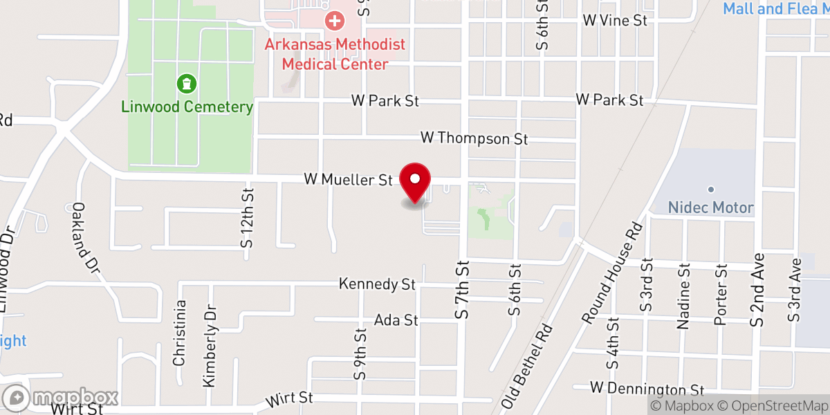 Map showing location of Compassion Outreach