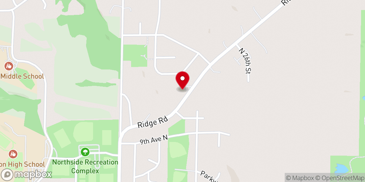 Map showing location of New Life Christian Fellowship