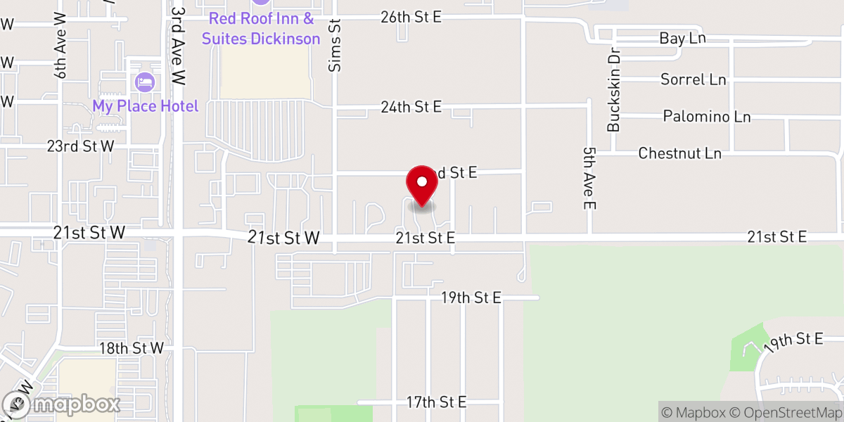 Map showing location of New Beginnings Church - Sundays