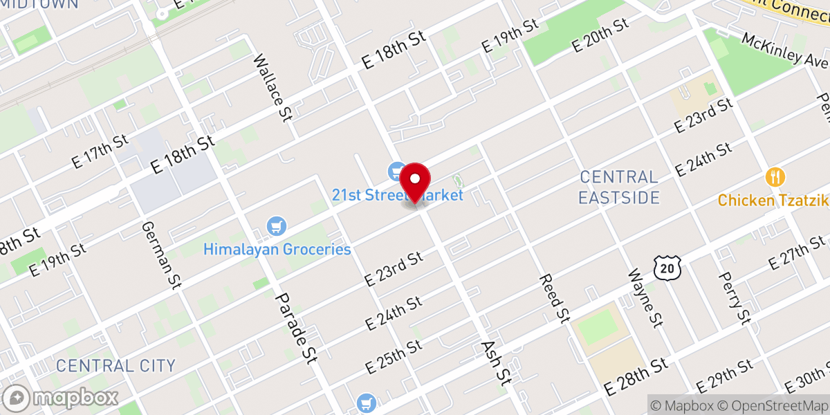 Map showing location of Open Door Full Gospel Fellowship Church