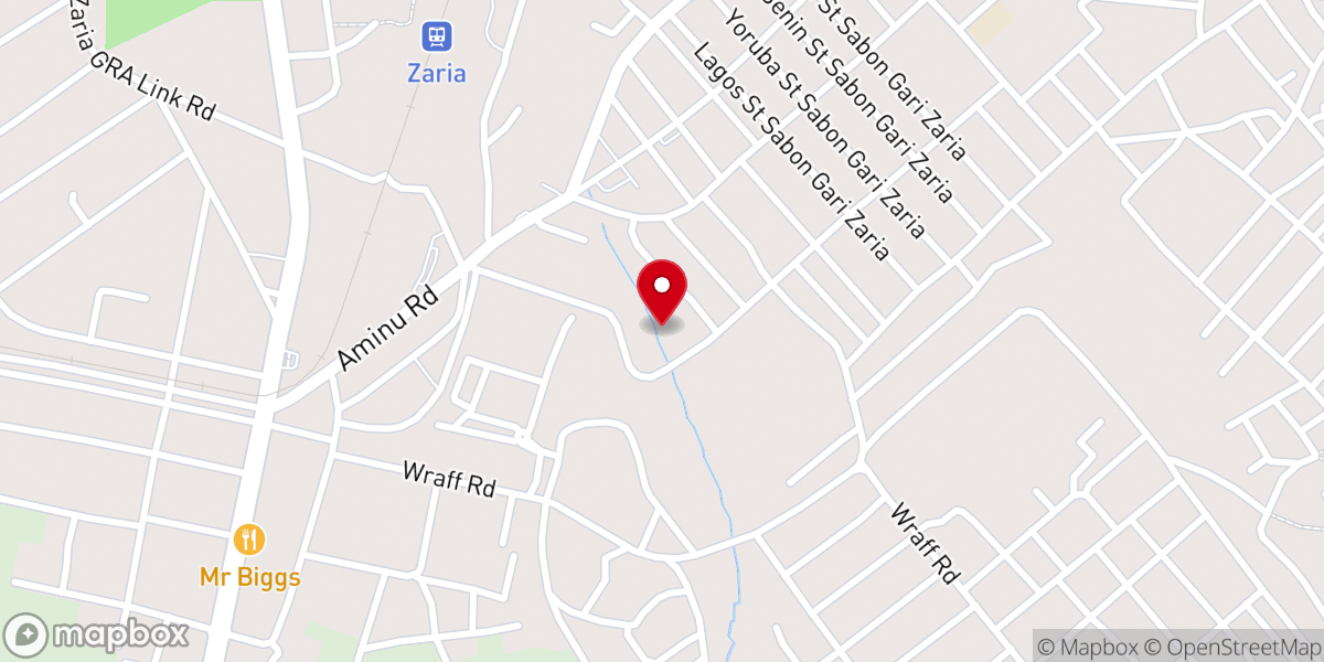 Map showing location of Celestial church of Christ Parish 2, Zaria