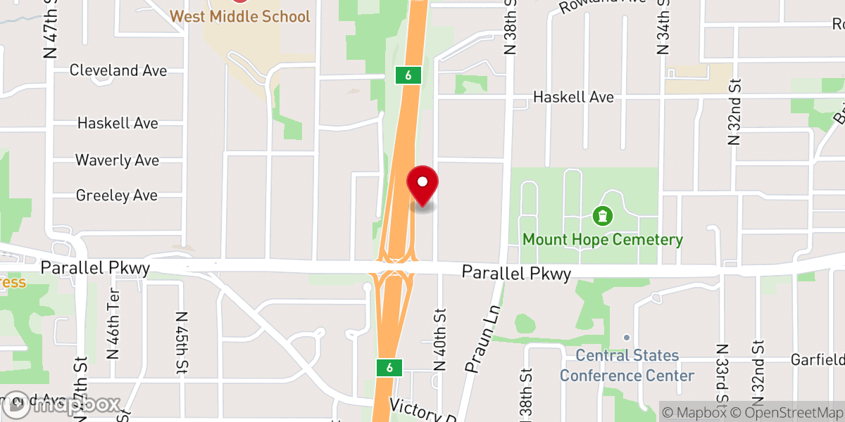 Map showing location of Cornerstone Apostolic Church