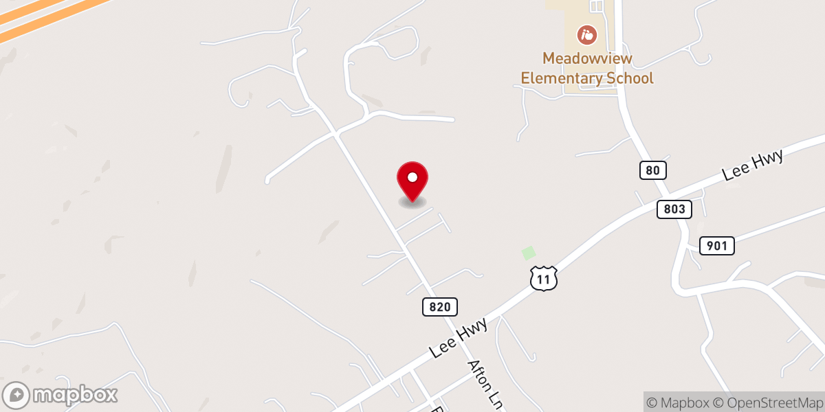 Map showing location of Fellowship Baptist Church - Food Distribution Center