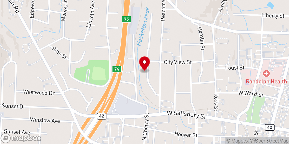 Map showing location of Mt Hope Friendly Church