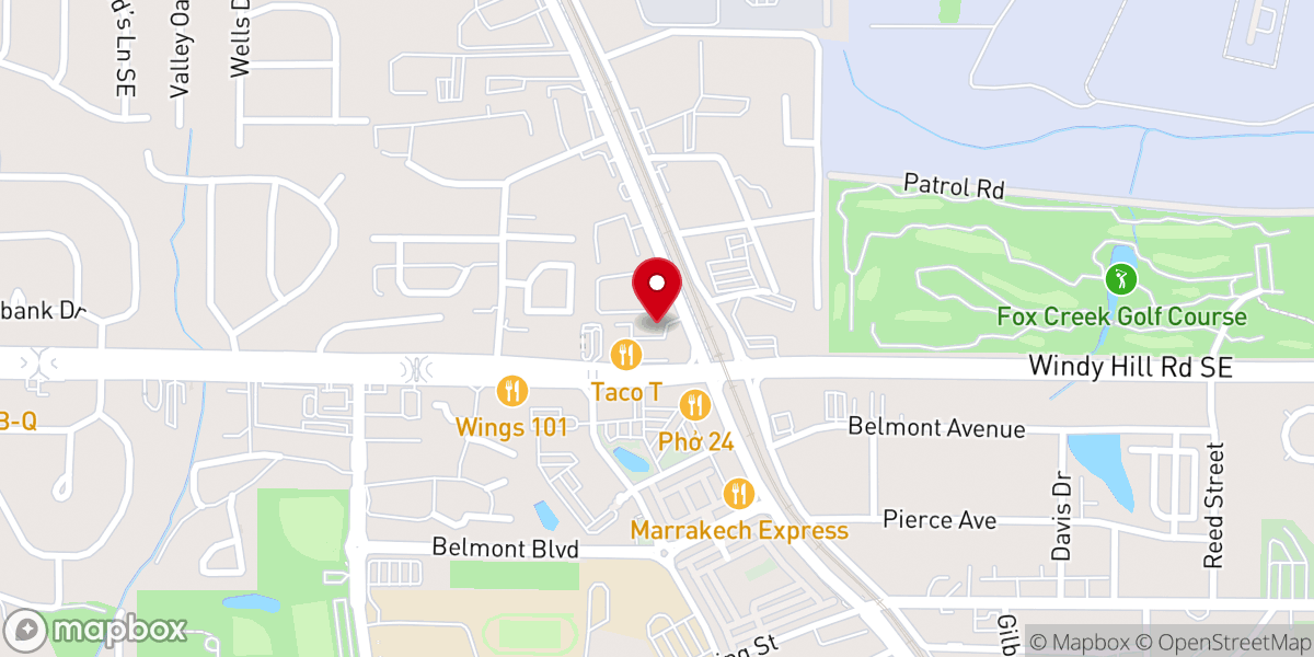 Map showing location of Alpha & Omega Apostolic Church