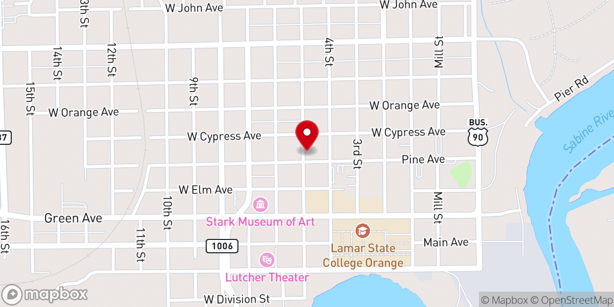 Map showing location of Golden Triangle Grace and Truth Church