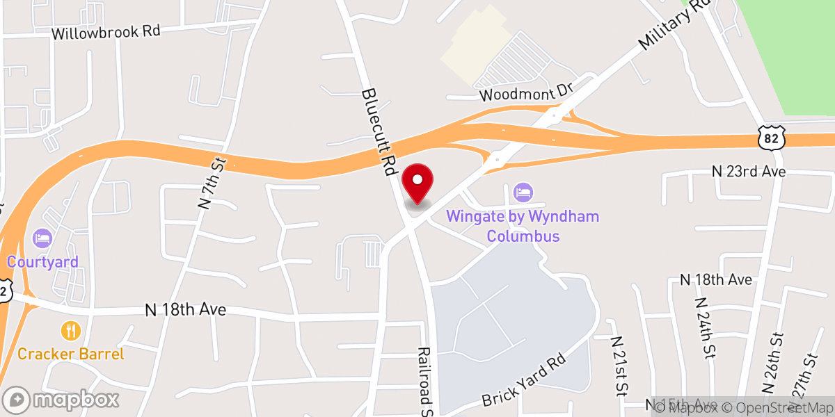 Map showing location of Harvest Bible Church