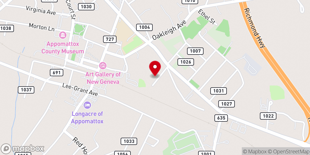 Map showing location of Saint Andrews Reformed Episcopal Church