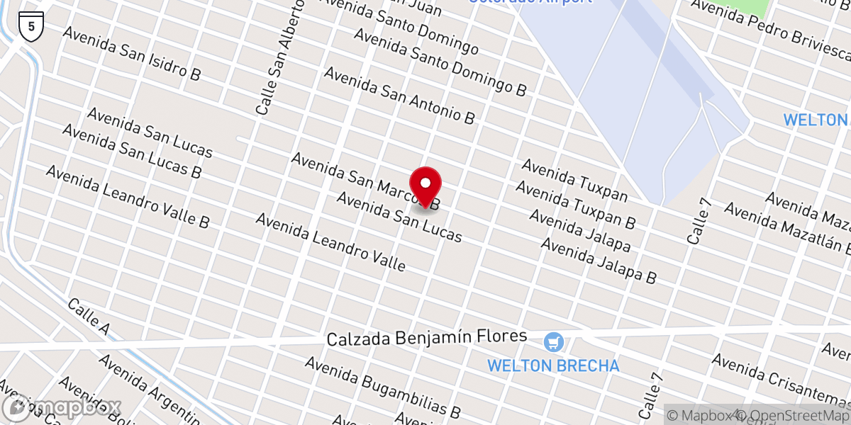 Map showing location of Rectoria San Miguel Arcángel