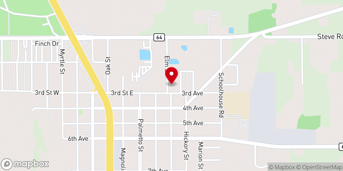 Map showing location of Cutting Edge Ministries, Inc (Food Bank)