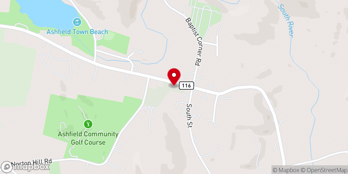 Map showing location of Ashfield Farmers Market