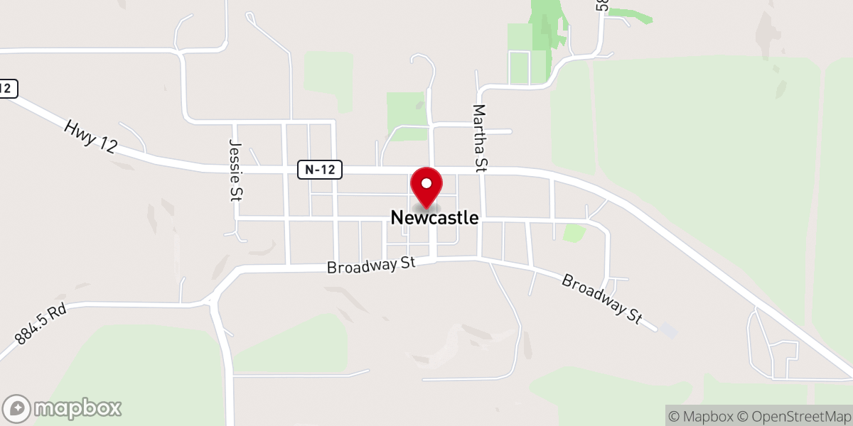 Map showing location of Saint Peters Catholic Church