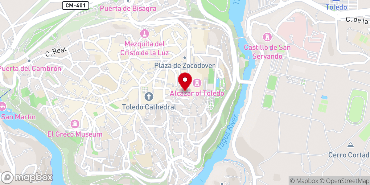 Map showing location of Hermandad Nuestra Señora del Rocío de Toledo