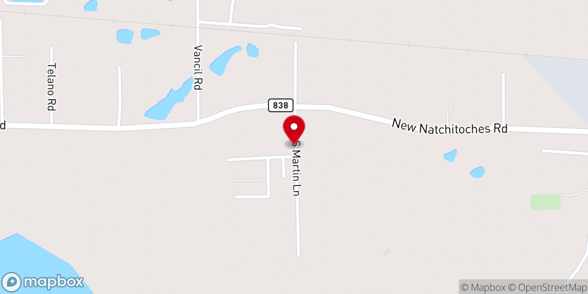Map showing location of Life Church West Monroe
