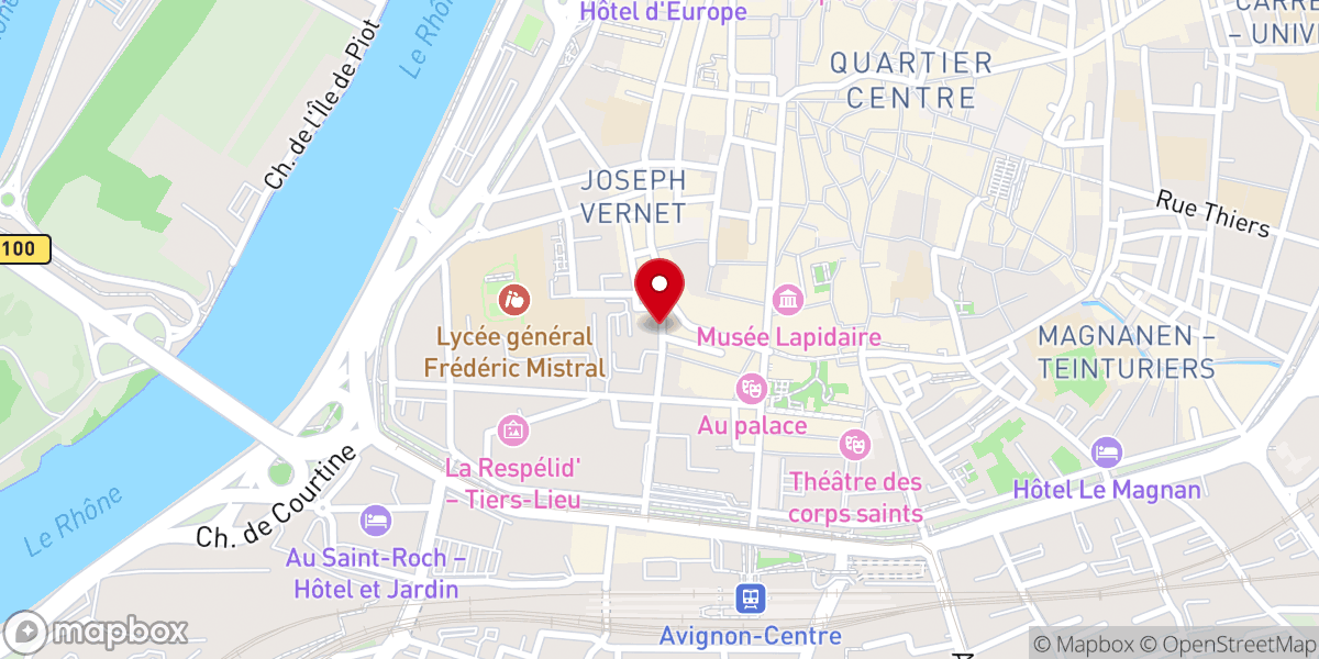 Map showing location of Chapelle Saint-Charles